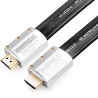 HDMI Dây Nối Chất Lượng Cao 2.0 Kết Nối Ti Vi Viễn Thông Hộp Set-top Cáp Dữ Liệu 1/2/3/5/8/10/ 15 M 4k Trắng HDMI Dẹt HDIM HDM1 Kéo Dài