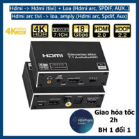 HDMI Extractor CHD485 – Chuyển HDMI ARC ra âm thanh, hỗ trợ Dolby, DTS, âm thanh 7.1 - Hồ Phạm
