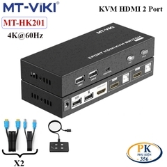 HDMI KVM 2 cổng - KVM HDMI 2 port V2.0 4K60Hz MT-VIKI MT-HK201