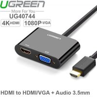 HDMI RA VGA 1080P RA HDMI 4K AUDIO 3.5MM 20CM UGREEN 40744
