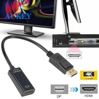 HDMI Sang HDMI Adapter HDMI Kết Nối Bền 4 K PVC Đen DP Sang HDMI Máy Chiếu Phim Truyền Dữ Liệu Văn Phòng dây nối HDTV Video