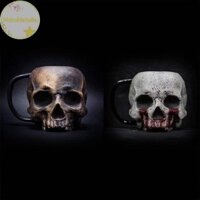 Hdmnatalie 17oz Nhựa Đầu Lâu Cốc Bia, Viking Warrior Skull Mug Tankard, Đầu Lâu Thời Trung Cổ Drinkware Cốc Cà Phê / Đồ Uống / Nước ép VN