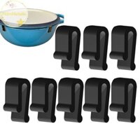 Hdmnatalie 8 Chiếc Nắp Lò Nướng Silicon Ốp Lưng Kẹp 3D Nắp Nồi Bảo Vệ Kẹp Cho Nồi gang tráng men Dụng Cụ Nấu Ăn Nhà Bếp Dụng Cụ VN