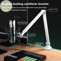 Hdmnatalie Có Thể Điều Chỉnh Micro Boom Cánh Tay Chân Đế Để Chơi Game Phát Trực Tuyến Ghi Âm USB Condenser Mic Để Bàn Gắn Cho A8 A6V K688 K669 VN