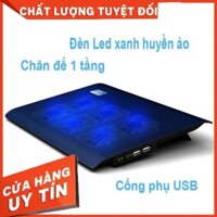 [HDMusictechnology] Đế tản nhiệt Laptop L112 - 6 quạt cực mạnh, chạy cực êm, đèn xanh dịu mắt
