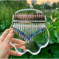 [HDmusictechnology] DK10 Đàn Kalimba Pha Lê Acrylic 17 Phím cao cấp Măng Cụt trong suốt tặng full phụ kiện