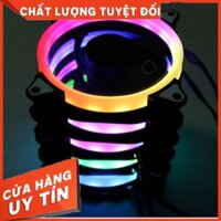 [HDMusictechnology] Quạt Tản Nhiệt  1 Fan Case Coolman Led RGB Dual Ring-Kèm Bộ Hub Và Remote