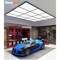 Hệ đèn garage ô tô, Đèn Panel thả kích thước 2,4mx4,9m 1800W siêu sáng | NAVA LED