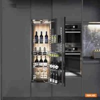 Hệ giá kho 4 tầng inox nan cánh mở Garis BK02.4.450