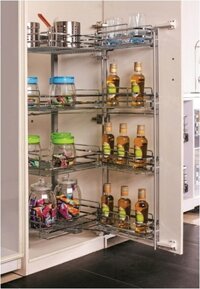 Hệ giá kho 4 tầng inox nan vuông Garis BK02.4.450