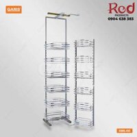 Hệ giá kho 6 tầng inox nan cánh mở Garis BK02.6.450