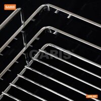 Hệ giá kho 6 tầng inox nan cánh mở Garis BK02.6.450