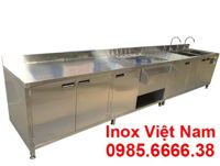 Hệ Quầy Bar Inox, Quầy Pha Chế Trà Sữa Đẹp QB-42