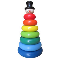 Hề tháp 7 vòng sắc màu xâu cây cho bé phát triển kỹ năng mầm non, đồ chơi xâu cây, xâu vòng cho trẻ