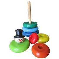 Hề tháp bằng gỗ tự nhiên, đồ chơi giáo dục