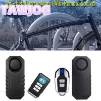 Hệ thống báo động an ninh xe TAWJOG, Chuông báo động xe đạp rung chống trộm 113dB, Trang trí nhà cửa Sừng xe đạp chống nước không dây siêu lớn