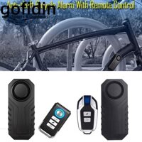Hệ thống báo động an ninh xe GOFIDIN, với chuông báo động xe đạp không dây từ xa, Trang trí nhà cửa Rung chống trộm chống nước 113dB Sừng xe đạp
