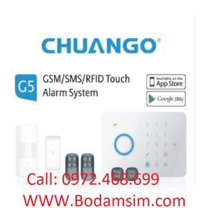 Hệ thống báo trộm không dây dùng SIM CHUANGO CG-G5