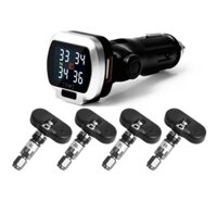 Hệ Thống Cảm Biến Cảnh Báo Áp Suất Lốp C32 Gắn Chân Tẩu Sạc