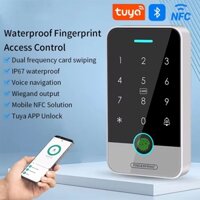 Hệ thống cửa điều khiển truy cập IP67 Tuya RFID 13.56Mhz NFC Bàn phím vân tay Bluetooth hoạt động với Cổng WiFi M1 Mở khóa từ xa