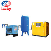 Hệ thống khí nén 7.5kw biến tần Lucky
