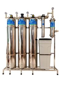 Hệ thống Lọc nước đầu nguồn cao cấp Goodme 6 cấp lọc màng UF, van cơ,  làm mềm nước – Inox 304