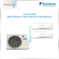 Hệ Thống Máy Lạnh Multi S Daikin Combo MKC70SVMVCTKC25RVMVCTKC50RVMV Gas R32 Inverter Treo Tường 1 Chiều Lạnh Hàng Chính Hãng - Chỉ giao tại HCM
