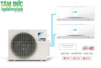 Hệ Thống Máy Lạnh Multi S Daikin Inverter Combo 3HP  02 dàn lạnh 1.0HP  2.0HP - MKC70SVMVCTKC25RVMVCTKC50SVMV - Hàng Chính Hãng - Chỉ giao tại TP.HCM