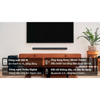 Hệ thống Sony Home Cinema 5.1 kênh có loa sau không dây | HT-S40R//Z-Chính hãng, mới 100%, nguyên Seal, nguyên đai, nguy