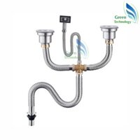 HỆ THỐNG THOÁT NƯỚC NHÀ BẾP ĐÔI -XI PHÔNG, ỐNG THOÁT NƯỚC BỒN RỬA CHÉN INOX 110MM