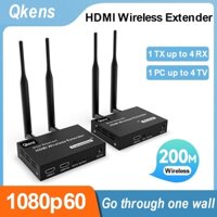 Hệ thống truyền dẫn không dây 200M Hiển thị Bộ phát Video mở rộng HDMI không dây hoặc đầu thu cho máy ảnh DVD Máy tính xách tay PC sang TV Màn hình máy chiếu