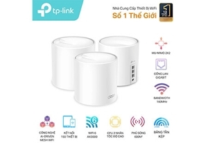 Hệ thống Wi-Fi Mesh Deco X60 cho Gia đình AX3000 ( 3 Pack ) |