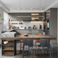 Hệ Tủ Bếp Gỗ Thiết Kế Thông Minh GH-32018