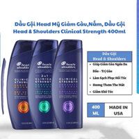 HEAD & SHOULDER Dầu Gội Ngăn Ngừa Gàu Head & Shoulders Clinical Strength 400ml