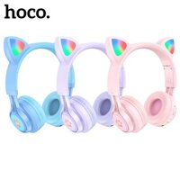 Headphone bluetooth chụp tai mèo Hoco W39 / W21 Cute cho nữ, Tai Nghe Chơi Game Có Dây, Có Micro Và Xbox PS4, Máy tính