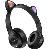 HEADPHONE BLUETOOTH - Tai Nghe Mèo Bluetooth P47M Chụp Tai, Tai Mèo Dễ Thương Có Mic, Âm Bass Mạnh Mẽ ( MÀU NGẪU NHIÊN)