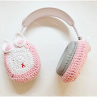 headphone cover 🎧 Vỏ bọc tai nghe móc len họa tiết tai Thỏ trang trí tai nghe chụp cho airpod samsung sony pixel