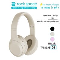 Headphone Tai Nghe Chụp Tai bluetooth Rockspace O2 kết nối không dây có mic nghe nhạc liên tục 15h - Hàng chính hãng bảo hành 12 tháng - Màu kaki sang trọng