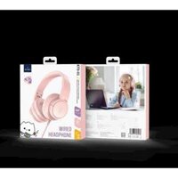 Headphone Tai Nghe Có Dây Cho Trẻ Em WIWU KTD-01 Có Mic Cho Bé Học Tập , Nghe Nhạc Chính Hãng