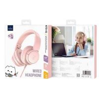 Headphone Tai Nghe Có Dây Cho Trẻ Em WIWU KTD-01 Có Mic Cho Bé Học Tập , Nghe Nhạc Chính Hãng
