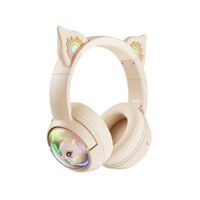 Headset Gaming Onikuma B5 Cat Ear with Bluetooth 5.0 - White
