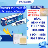 Healit Gel - Gel Bôi Vết Thương Hở, Lành Vết Thương, Tái Tạo Da, Ngừa Sẹo Lồi, Sẹo Lõm (Tuýp 5g/15g)