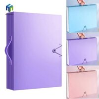 Healmeyou a3 Thư mục tập tin giấy, Album ảnh vẽ tranh thiết kế khóa dung lượng cao, mang theo tiện lợi 60 trang Thư mục tranh nghệ thuật chống nứt chống nước dành cho sinh viên