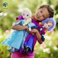 Healmeyou Búp bê Anna Elsa Frozen Đồ chơi sang trọng 40 / 50CM Hoạt hình Đồ chơi búp bê Elsa