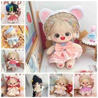 Healmeyou Búp bê Cotton 20cm, Búp bê Cotton thần tượng mềm bằng vải PP, Búp bê nhồi bông Anime dễ thương Không có thuộc tính Phụ kiện búp bê