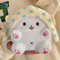 Healmeyou Búp bê gấu Marumofubiyori, Phim hoạt hình nhồi bông Marumofubiyori sang trọng, Sáng tạo Ins Mềm mại Cây lau nhà Moppu Đồ chơi nhồi bông Quà tặng sinh nhật