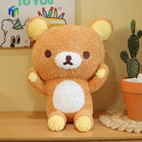 Healmeyou Búp bê nhồi bông gấu Rilakkuma, Đồ chơi nhồi bông bằng bông PP Đồ chơi nhồi bông Rilakkuma, Kawaii Ins Phim hoạt hình mềm mại Rilakkuma Đồ chơi nhồi bông sang trọng Trang trí tiệc sinh nhật
