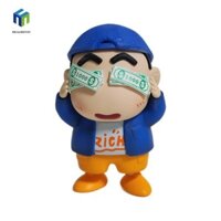 Healmeyou Chibi Maruko-Chan Mô hình búp bê phong phú, Bộ sưu tập Kawaii Crayon Shin-Chan Anime Hình, Mô hình phòng ngủ Búp bê PVC dễ thương 13cm Shin-Chan Mô hình PVC Trẻ em / Trẻ em Quà tặng