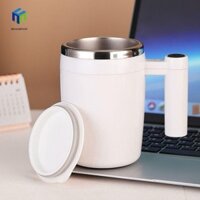 Healmeyou Cốc Tự Khuấy, Cốc Cà Phê Khuấy Tự Động 380ML, Đáy Inox Di Động Chống Trơn Trượt USB Sạc Trộn Sữa Bột