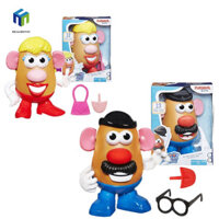 Healmeyou Đồ chơi lắp ráp khoai tây, Mô hình trang trí búp bê Mr Potato Head Toy, Bộ sưu tập đồ trang trí hình hoạt hình giáo dục cổ điển